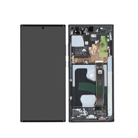 Touch+Display+Frame Samsung Galaxy Note 20 Ultra/N985/N986F com Câmera Service Pack Negro